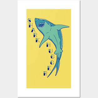 Shark Hugger Posters and Art